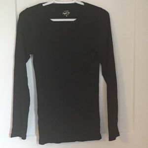 Black long-sleeve top